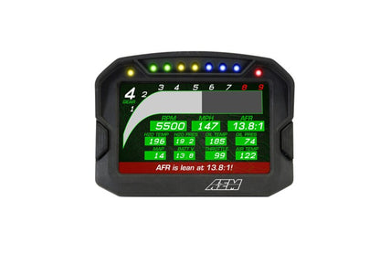 AEM CD-5LG Carbon Logging Digital Dash Display w/ Internal 10Hz GPS & Antenna