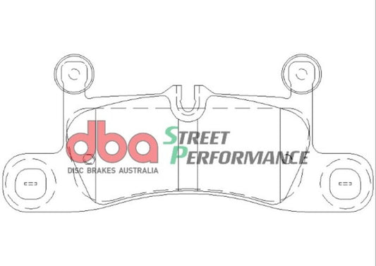 DBA Rear Street Performance Brake Pads | Porsche Cayenne (11-18) (DB2229SP)