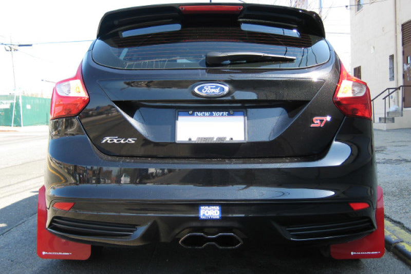 Rally Armor Mud Flaps Grey Logo For 12-19 Focus ST/RS/SE MF27-UR-BLK/GRY