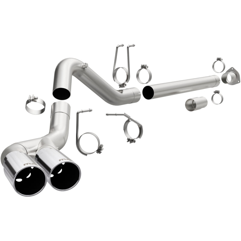 MagnaFlow 08-17 Ford F-250/350/450 4.6/6.7L DPF-Back SS 4in Dual Rear Exit | Ford Super Duty (17873)
