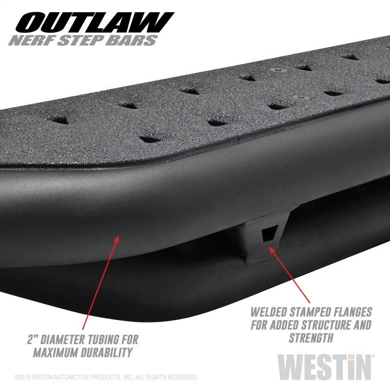 Westin 58-53565 Outlaw Nerf Step Bar For 2011-2018 Ram 1500 Crew Cab Pickup