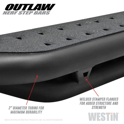 Westin 58-53565 Outlaw Nerf Step Bar For 2011-2018 Ram 1500 Crew Cab Pickup