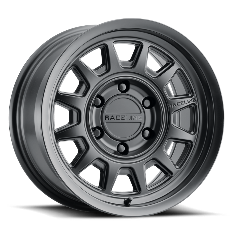 (set of 4) Raceline 952 Aero Satin Black | 17x8.5" +18mm | 6x139.7mm Wheel