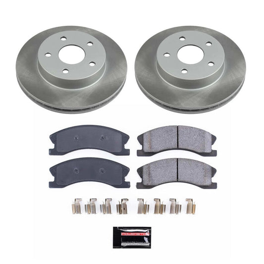 PowerStop 99-04 Jeep Grand Cherokee Front Semi-Coated Rotor Kit (SC2149)