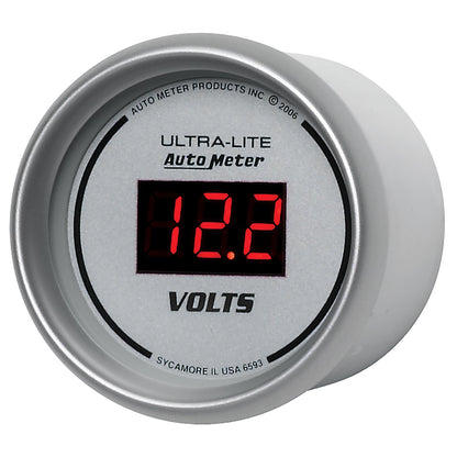 AutoMeter Ultra-Lite 2-1/16in 8-18 Volts Digital Voltmeter (6593)
