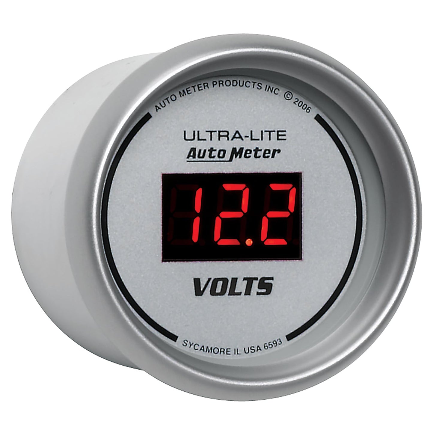 AutoMeter Ultra-Lite 2-1/16in 8-18 Volts Digital Voltmeter (6593)
