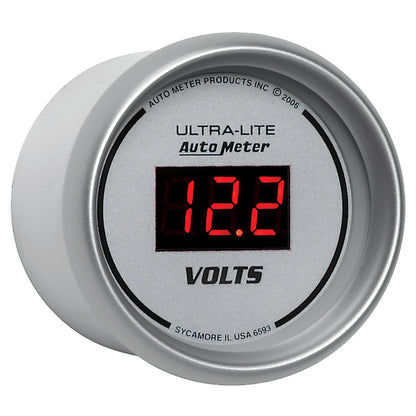 AutoMeter Ultra-Lite 2-1/16in 8-18 Volts Digital Voltmeter (6593)