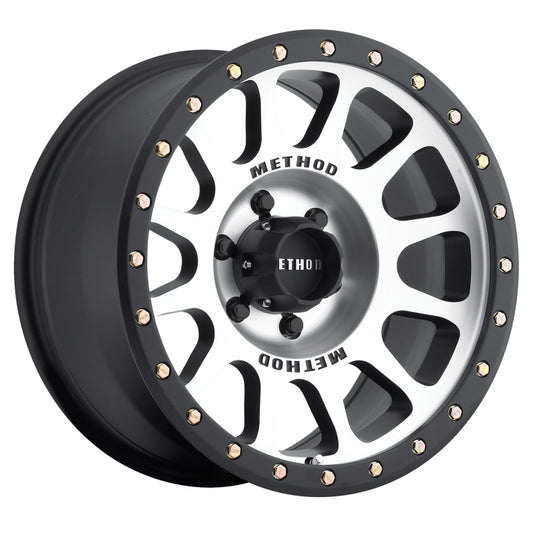 Method MR305 NV Machined - Matte Black Lip | 18x9" -12mm | 6x5.5mm Wheel