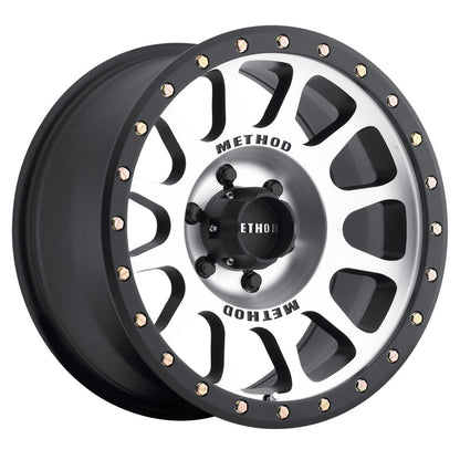 (set of 4) Method MR305 NV Machined - Matte Black Lip | 16x8" +0mm | 6x5.5in Wheel