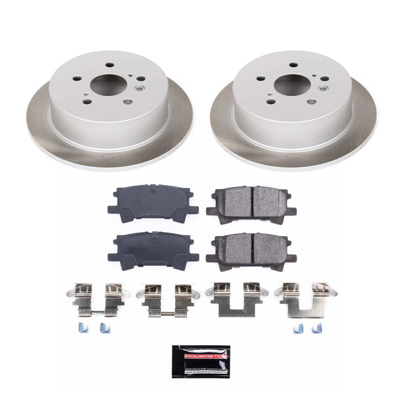 PowerStop 04-07 Toyota Highlander Rear Semi-Coated Rotor Kit (SC5333)