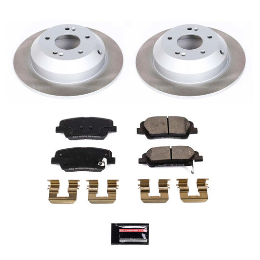 PowerStop 2019 Hyundai Santa Fe XL Rear Semi-Coated Rotor Kit (SC8283)