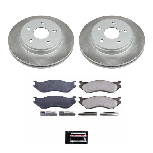 PowerStop 03-05 Dodge Ram 1500 Front Semi-Coated Rotor Kit (SC2167)