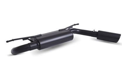 Gibson 3.6L 2.5in Single Cat-Back Exhaust | Jeep Wrangler JL Rubicon (18-22) - Black Elite Ceramic