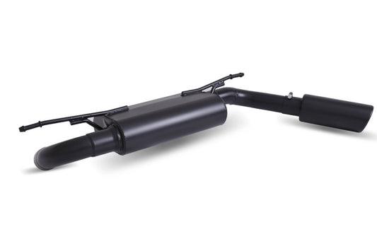Gibson 3.6L 2.5in Single Cat-Back Exhaust | Jeep Wrangler JL Rubicon (18-22) - Black Elite Ceramic