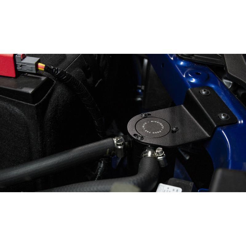 Mishimoto 19+ Ford Ranger Baffled Oil Catch Can Kit - Black-WheelFlip