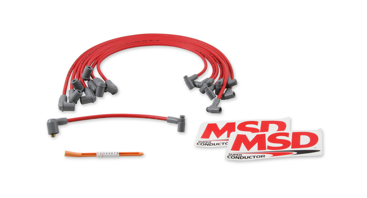 MSD 35599 Super Conductor 8.5mm Spark Plug Wire Set