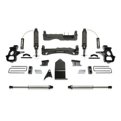 Fabtech 4" Performance System w/ Dual 2.5" & 2.25" Downlinks | GM C/K1500 Pickup (14-18) w/ OE Aluminum or Stamped Steel Upper Control Arms (K1120DL)