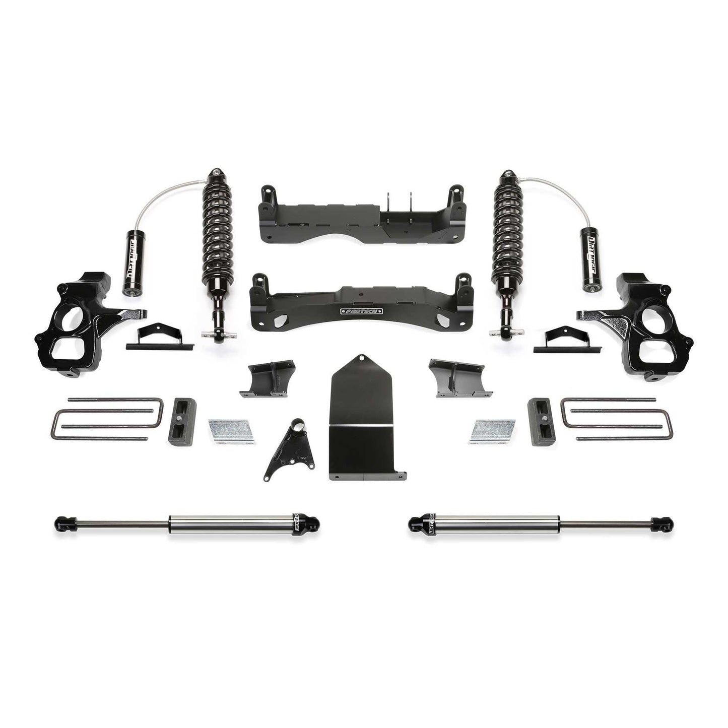 Fabtech 4" Performance System w/ DL 2.5" & 2.25" | GM C/K1500 Pickup (14-18) w/ OE Forged Steel Upper Control Arm (K1117DL)