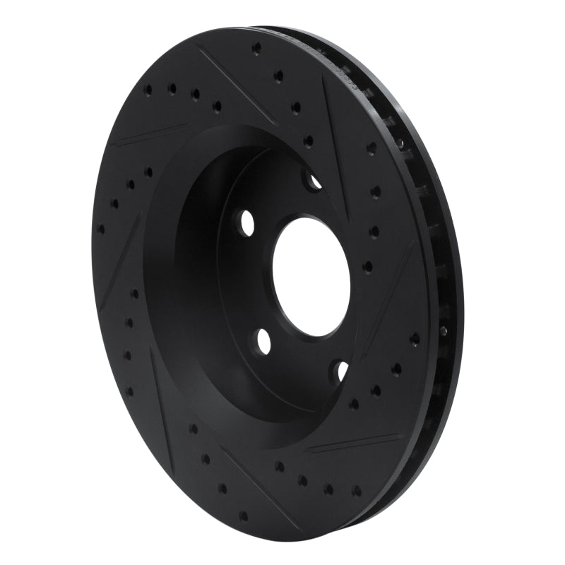 DFC Front Left D&S Black Brake Rotor (FRONT): Jeep Wrangler (07-18)