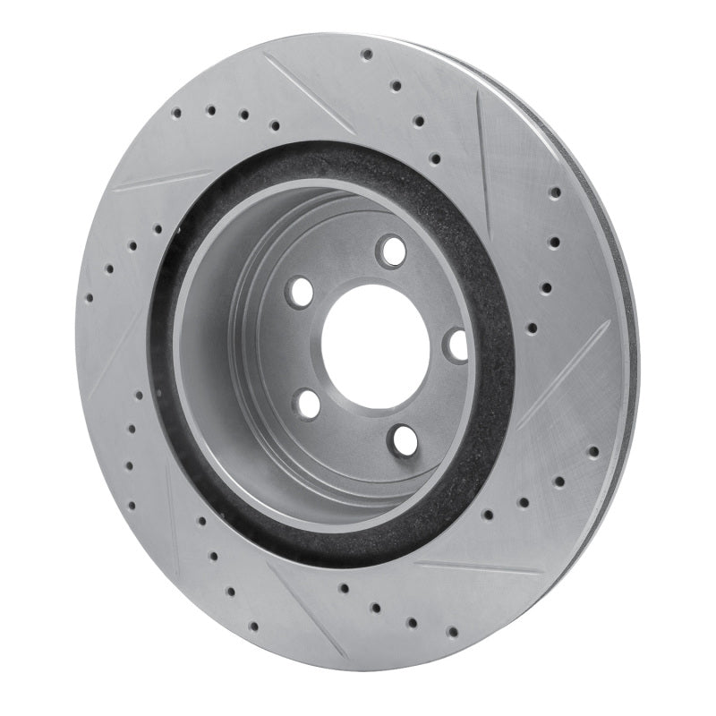 DFC Drilled & Slotted Silver Brake Rotor (REAR LEFT): Dodge Charger (06-23)