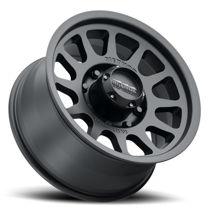 (set of 4) Method MR703 Matte Black | 17x8.5" +0mm | 8x170mm Wheel