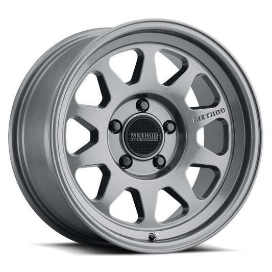 (set of 4) Method MR316 Gloss Titanium | 17x8" +25mm | 5x150mm Wheel