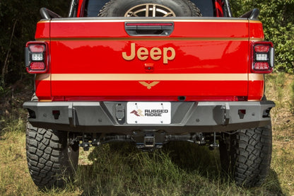 Rugged Ridge HD Rear Bumper for 20-24 Jeep Gladiator JT - 11540.37