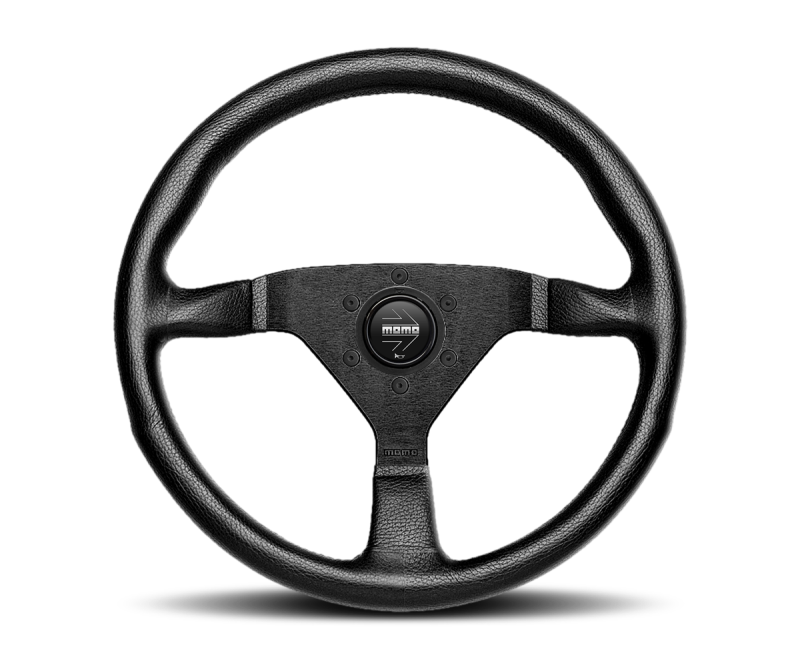 MOMO Montecarlo 350mm Black Leather Steering Wheel (MCL35BK)