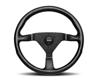 MOMO Montecarlo 350mm Black Leather Steering Wheel (MCL35BK)