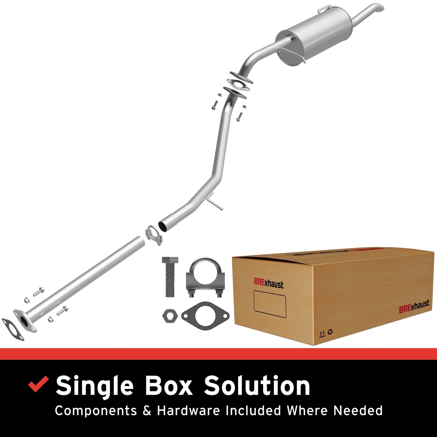 BRExhaust Direct-Fit Replacement Exhaust System 106-0741