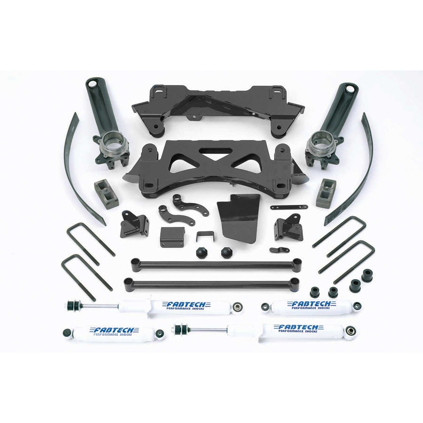 Fabtech 6in Performance Suspension System w/ Performance Shocks | Toyota Tacoma 95.5-04 4 Cyl 2/4WD 6 Lug (K7003)