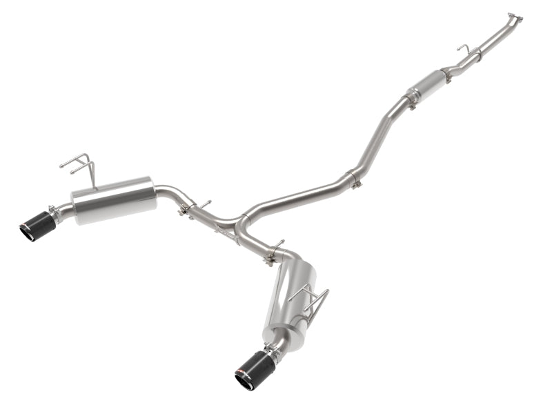 aFe Takeda 2.5in SS Cat-Back w/ Carbon Tips | Honda Civic 1.5L (22+) (49-36628-C)
