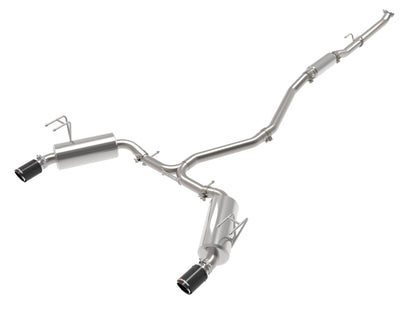 aFe Takeda 2.5in SS Cat-Back w/ Carbon Tips | Honda Civic 1.5L (22+) (49-36628-C)
