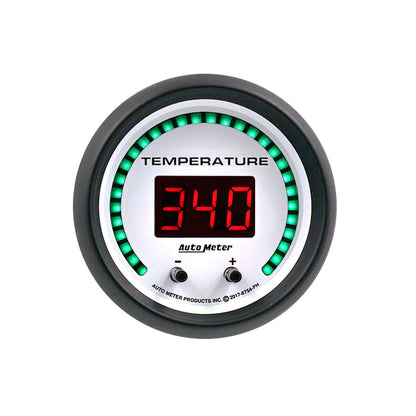 AutoMeter 52.4mm White Switchable 60-340 Degrees F / 40-170 Degrees C Phantom Elite Digital Gauge (6754-PH)