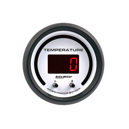 AutoMeter 52.4mm White Switchable 60-340 Degrees F / 40-170 Degrees C Phantom Elite Digital Gauge (6754-PH)
