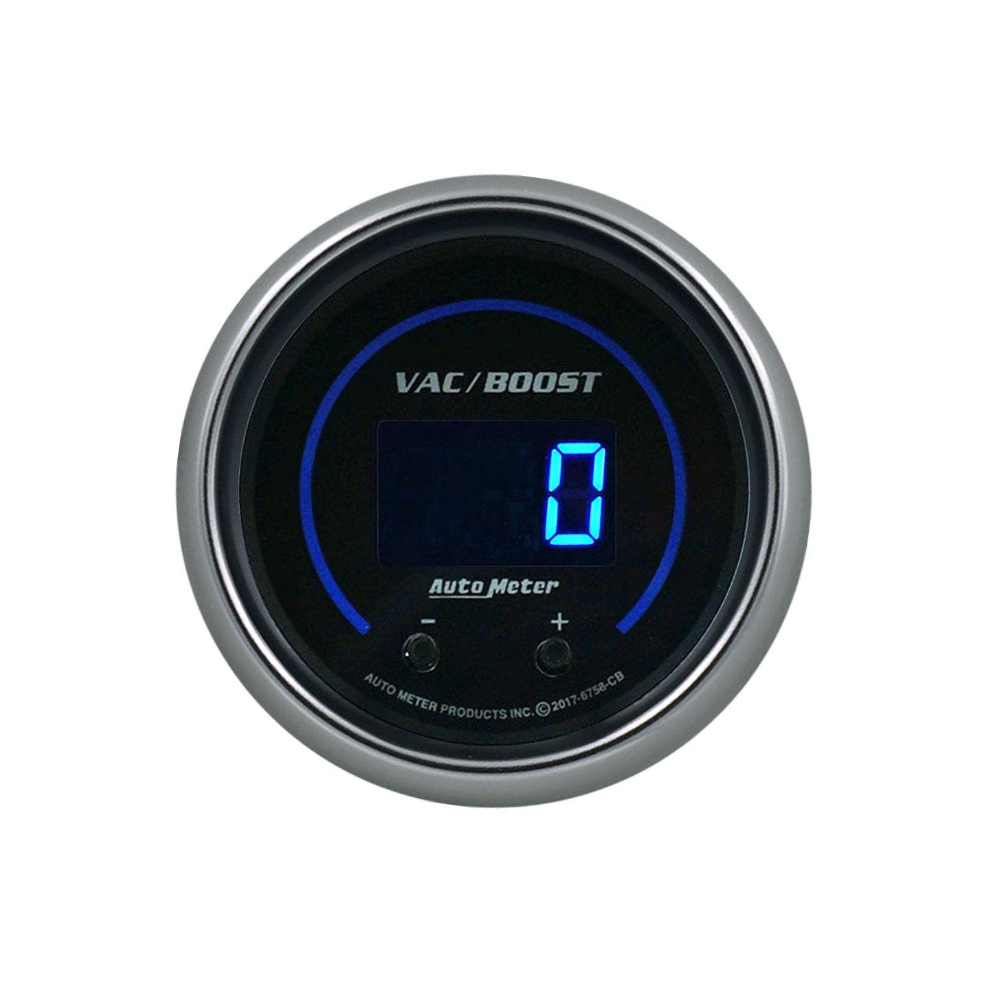 AutoMeter 52.4mm Black Switchable 0-1600 PSI / 0-110 BAR Vacuum/Boost Cobalt Elite Digital Gauge (6758-CB)