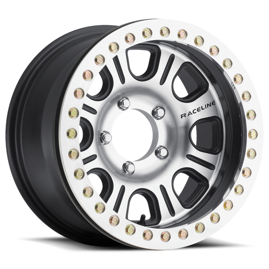 Raceline RT232 Monster Black & Machined Beadlock | 17x8.5" -25mm | 6x139.7mm Wheel