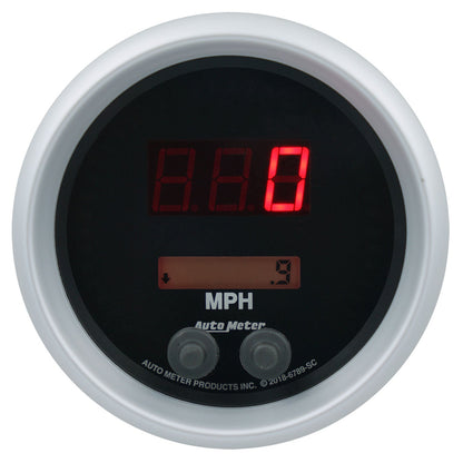 AutoMeter 85.7mm Black Switchable 260 MPH / 260 KM/H Speedometer Sport-Comp Elite Digital Gauge (6789-SC)