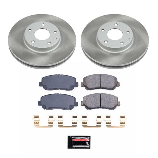 PowerStop 13-15 Mazda CX-5 Front Semi-Coated Rotor Kit (SC6967)