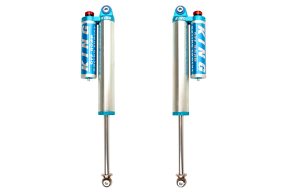 King Shocks 2.5 Performance Front & Rear Reservoir Adjustable Shocks Set - 2011-2026 Chevrolet Silverado 3500 HD 4WD
