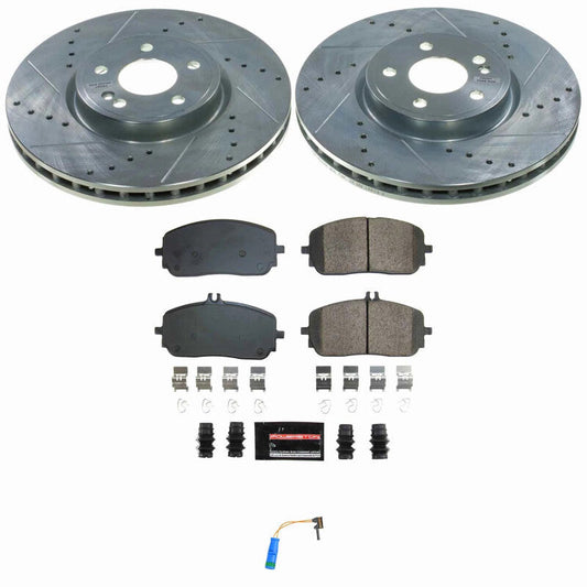 PowerStop 19-22 Mercedes-Benz A220 Front Z23 Evolution Brake Kit (K9204)