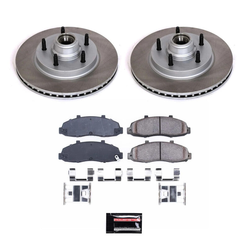 PowerStop 2004 Ford F-150 Heritage Front Semi-Coated Rotor Kit (SC1866)