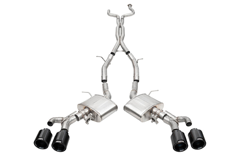CORSA Xtreme Valved / 3.0 in Cat-Back 4.5 in CF Tips | Cadillac CT4-V Blackwing (21317CF)