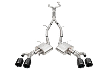 CORSA Xtreme Valved / 3.0 in Cat-Back 4.5 in CF Tips | Cadillac CT4-V Blackwing (21317CF)
