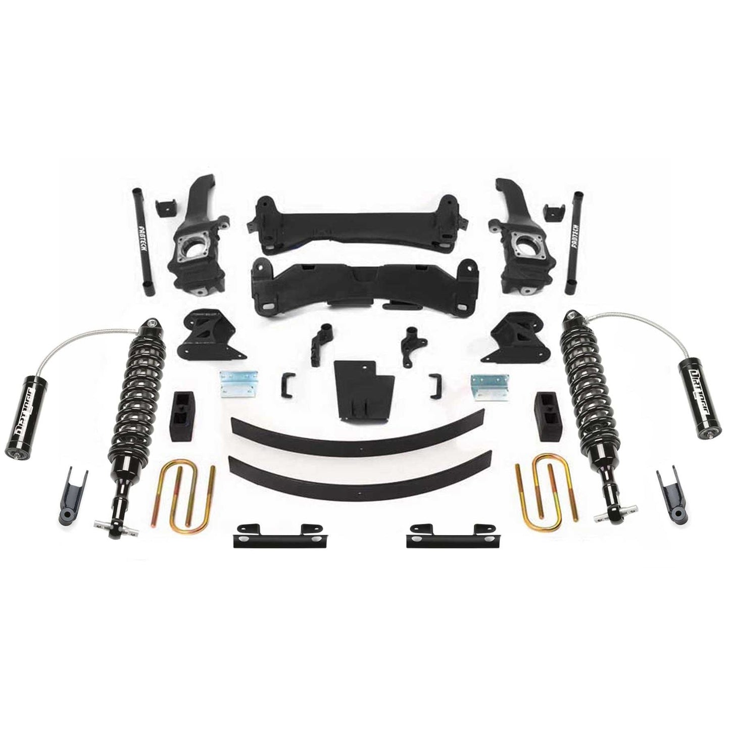 Fabtech 6" Performance System w/ DLSS 2.5" Cutout Reservoir | Toyota Tacoma 2015 4WD/2WD 6 Lug Models Only (K7042DL)