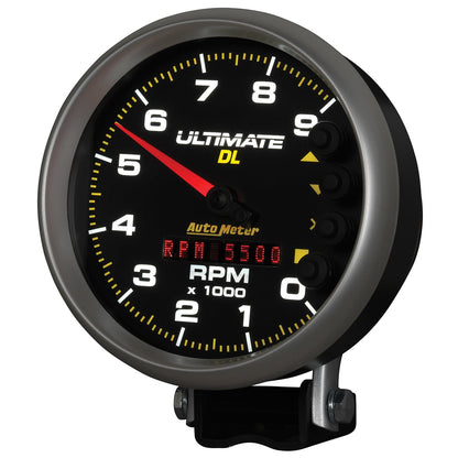 AutoMeter 5 inch Ultimate DL Playback Tachometer 9000 RPM - Black (6896)