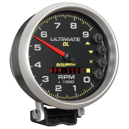 AutoMeter 5 inch Ultimate DL Playback Tachometer 9000 RPM - Black (6896)