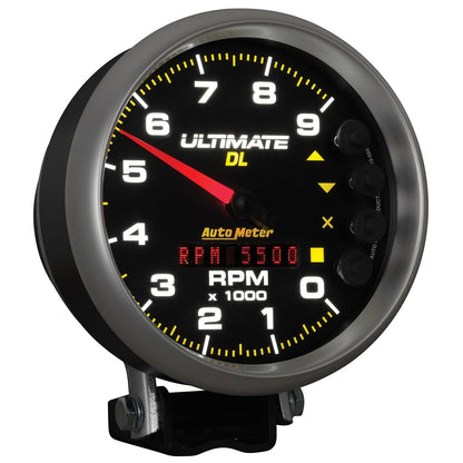 AutoMeter 5 inch Ultimate DL Playback Tachometer 9000 RPM - Black (6896)