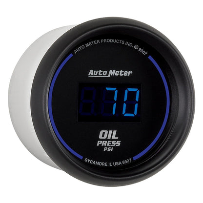 AutoMeter Cobalt Digital 52.4mm Black 0-100psi Oil Pressure Gauge (6927)