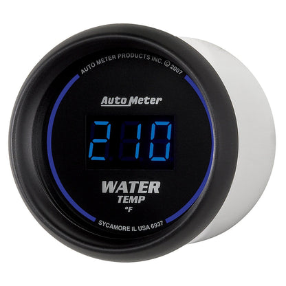 AutoMeter Cobalt Digital 52.4mm Black 0-300 deg F Water Temperature Gauge (6937)